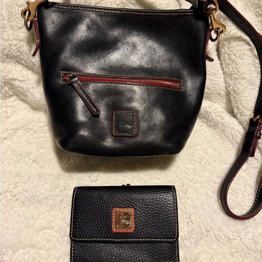 Dooney & Bourke Black Leather Crossbody Bag